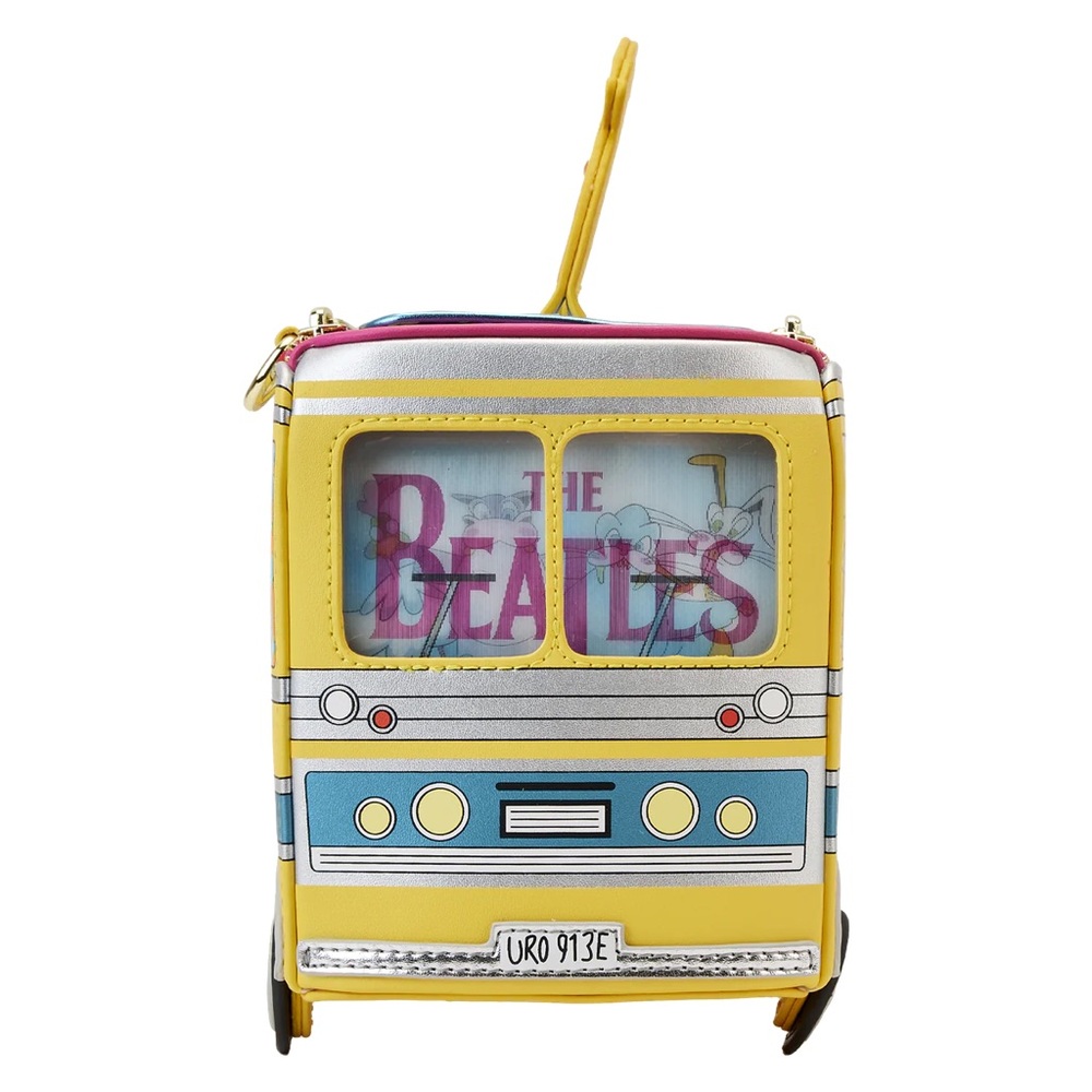 The Beatles x Loungefly Magical Mystery Tour Bus Crossbody Bag GLOW IN THE DARK - Picture 2 of 9